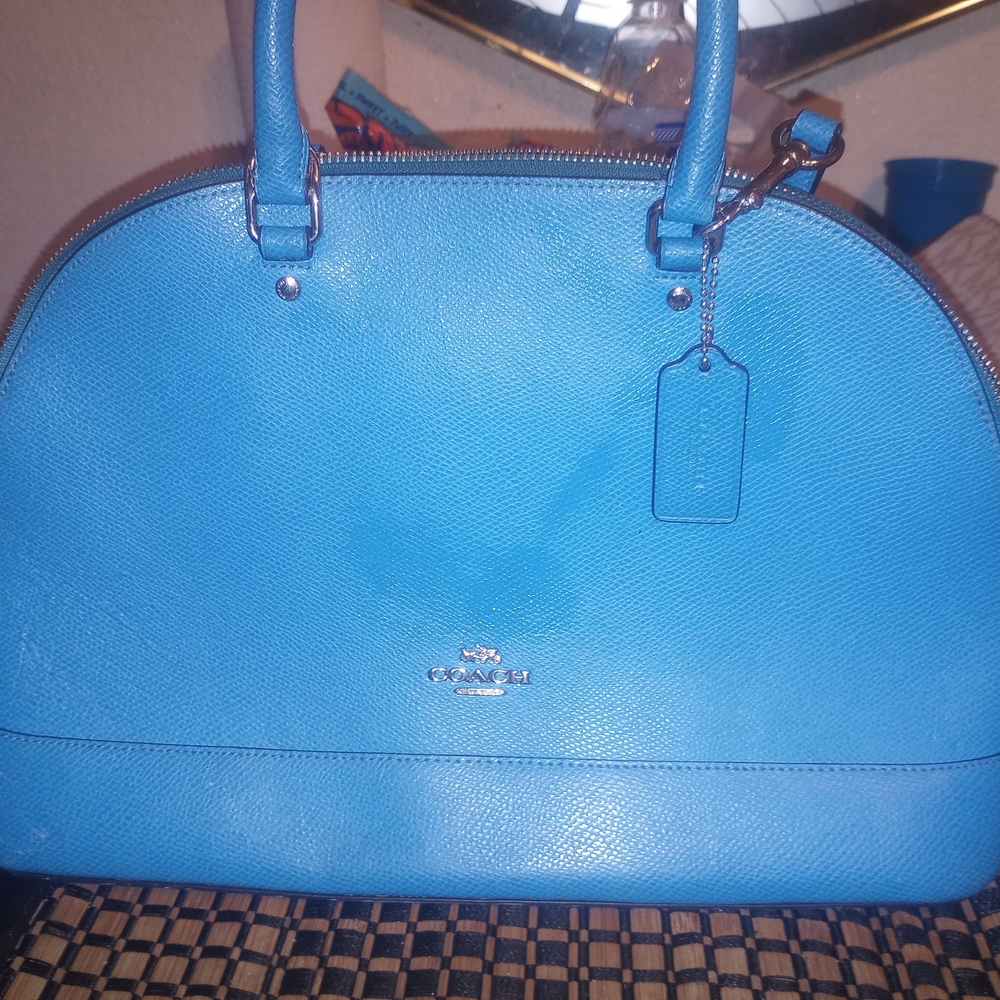 Coach Vibrant Blue Satchel Bag